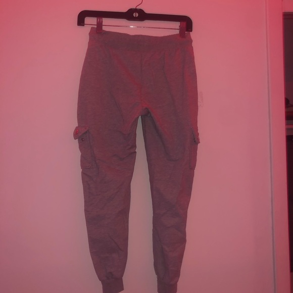 grey youth cargo jogger sweatpants - Picture 2 of 3